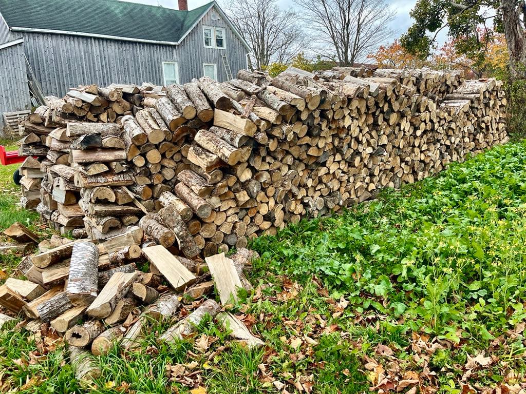 firewood stacking before cleanup firewood stacking before cleanup